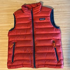 EUC small 7-8 Patagonia orange puffy vest
